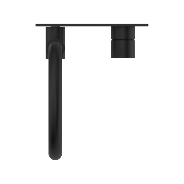 Nero Wall Basin/Bath Swivel Spout Handle Up Matte Black