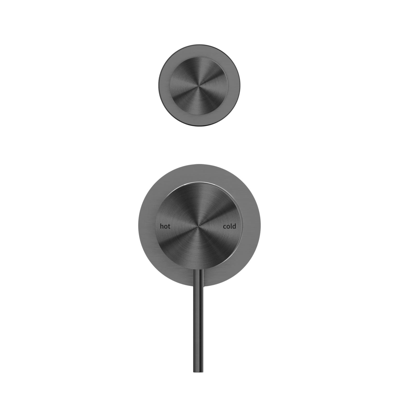 Nero Mecca Shower Mixer With Diverter Sperate Back Plate Gun Metal