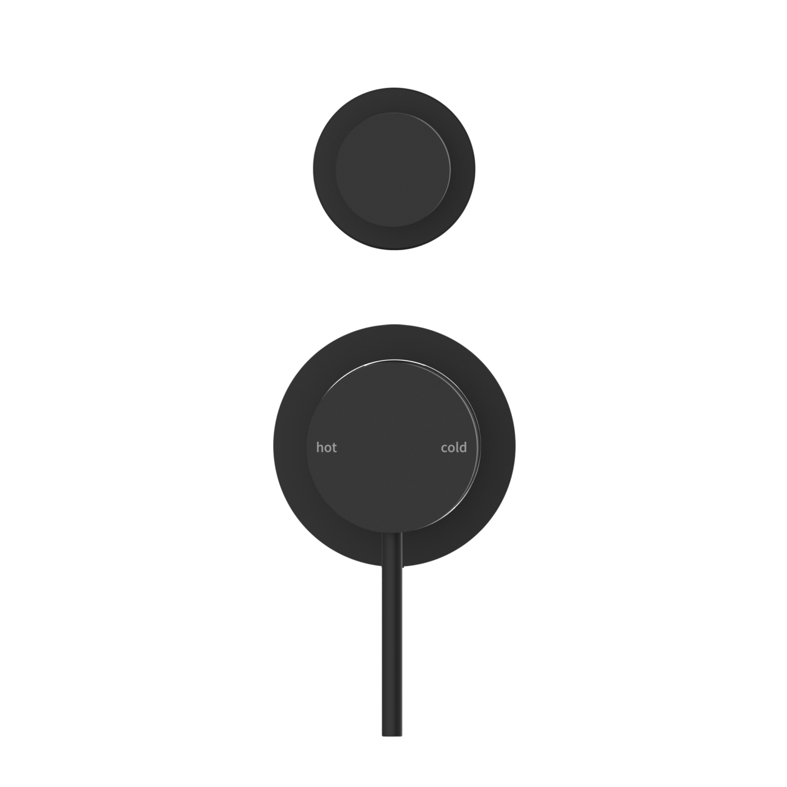 Nero Mecca Shower Mixer With Diverter Sperate Back Plate Matte Black