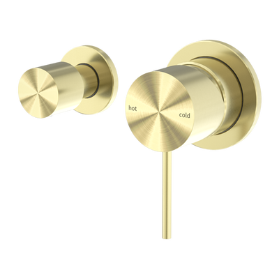 Nero Mecca Shower Mixer With Horizontal 2 Way Diverter Brushed Gold