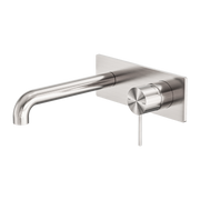 Mecca Wall Basin/Bath Mixer Brushed Nickel