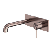 Nero Mecca Wall Basin/Bath Mixer Brushed Bronze