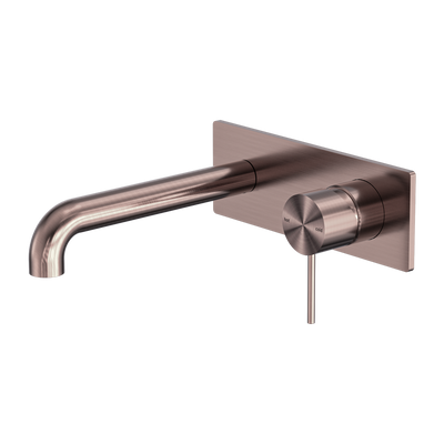 Nero Mecca Wall Basin/Bath Mixer Brushed Bronze