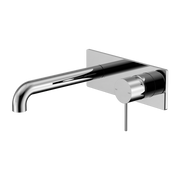 Nero Mecca Wall Basin/Bath Mixer Chrome