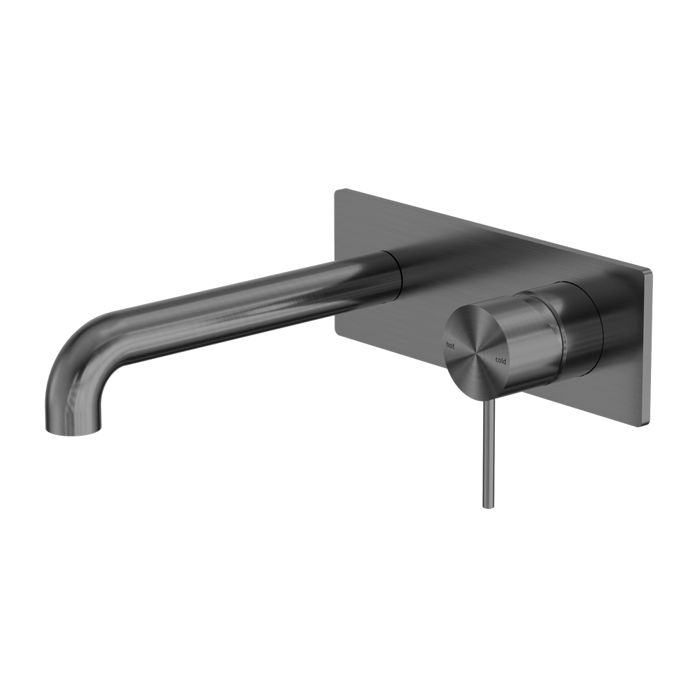 Nero Mecca Wall Basin/Bath Mixer Gunmetal