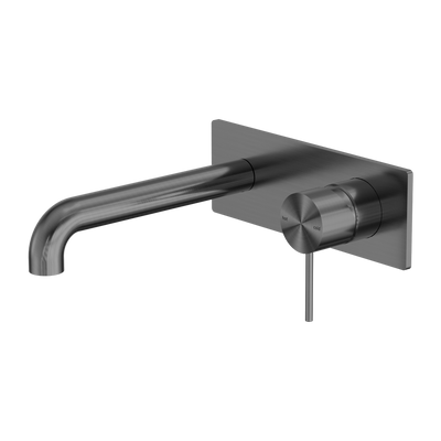 Nero Mecca Wall Basin/Bath Mixer Gunmetal