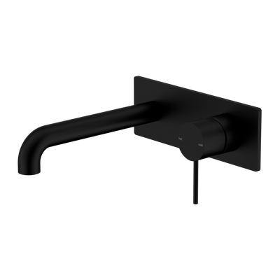 Nero Mecca Wall Basin/Bath Mixer Matte Black