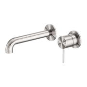 Nero Mecca Wall Basin/Bath Mixer Brushed Nickel