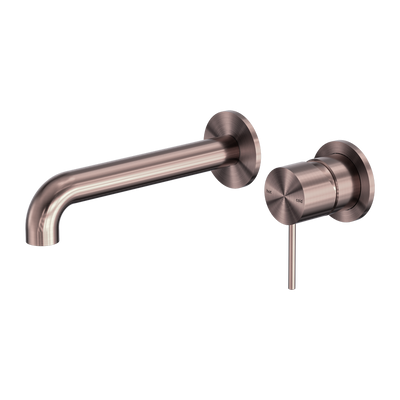 Nero Mecca Wall Basin/Bath Mixer Brushed Bronze