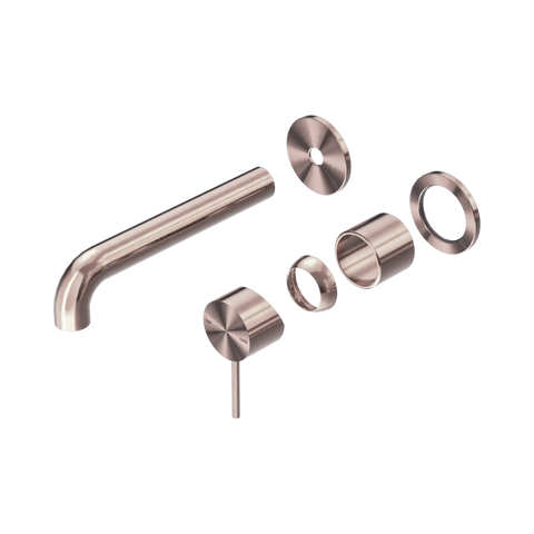 Nero Mecca Wall Basin/Bath Mixer Separate Back Plate 185mm Trim Kit Only Brushed Bronze