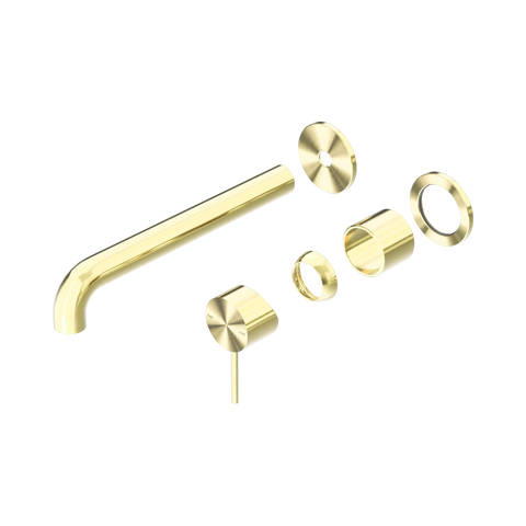 Nero Mecca Wall Basin/Bath Mixer Separate Back Plate 230mm Trim Kit Only Brushed Gold