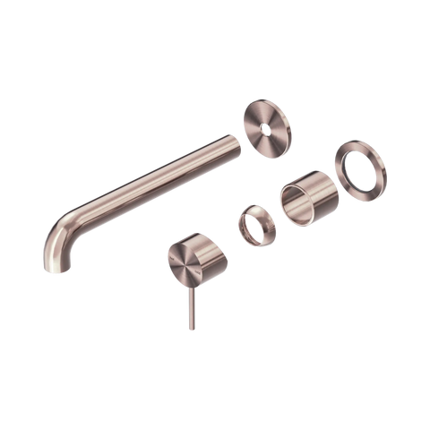 Nero Mecca Wall Basin/Bath Mixer Separate Back Plate 230mm Trim Kit Only Brushed Bronze