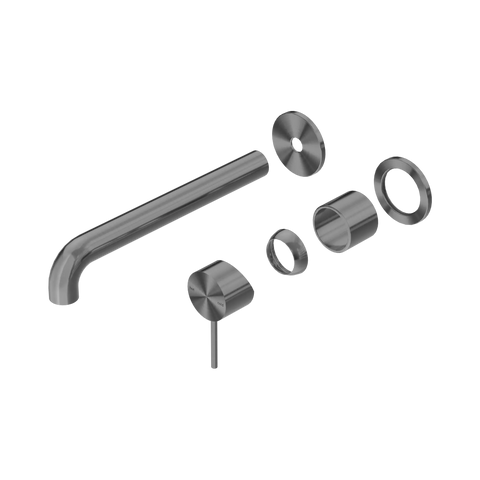 Nero Mecca Wall Basin/Bath Mixer Separate Back Plate 230mm Trim Kit Only Gun Metal