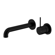 Nero Mecca Wall Basin/Bath Mixer Handle Up Matte Black
