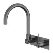 Nero Wall Basin/Bath Swivel Spout Handle Up Gun Metal
