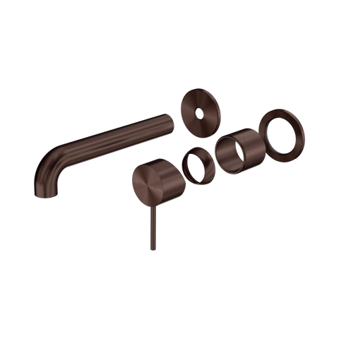 Nero Mecca Wall Basin/Bath Mixer Separate Back Plate 185mm Trim Kit Only Rome Bronze