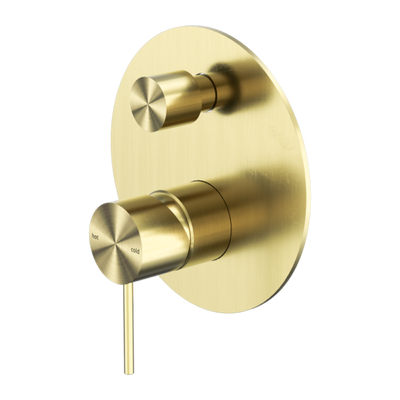 Nero Mecca Shower Mixer with Divertor Brushed Gold