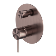 Nero Mecca Shower Mixer With Diverter Brushed Bronze