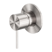 Nero Mecca Shower / Basin Wall Mixer 80mm Plate Brushed Nickel