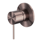 Nero Mecca Shower / Basin Wall Mixer 80mm Plate Brushed Bronze