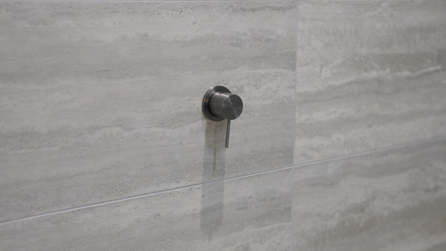 Nero Mecca Shower / Basin Wall Mixer 60mm Plate Gun Metal