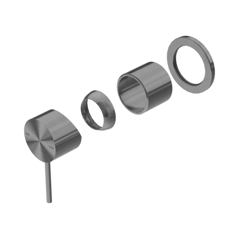 Nero Mecca Shower Mixer 60mm Plate Trim Kit Only Gun Metal