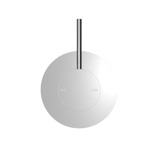 Nero Mecca Shower / Basin Mixer 80mm Plate Handle Up Chrome