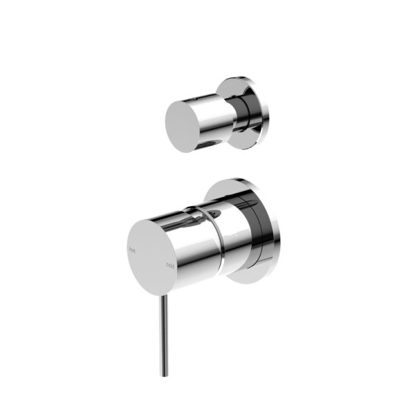 Nero Mecca Shower Mixer With Diverter Sperate Back Plate Chrome