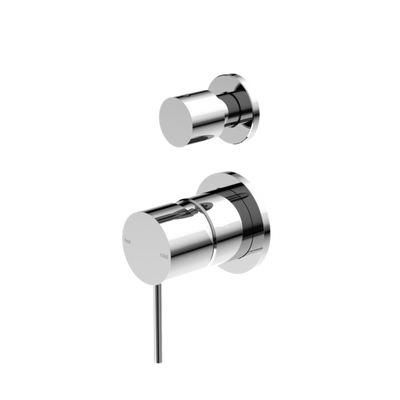 Nero Mecca Shower Mixer With Diverter Sperate Back Plate Chrome
