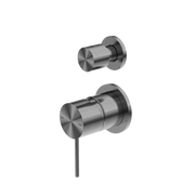 Nero Mecca Shower Mixer With Diverter Sperate Back Plate Gun Metal