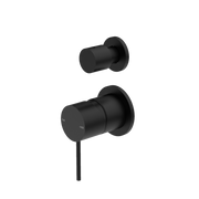 Nero Mecca Shower Mixer With Diverter Sperate Back Plate Matte Black