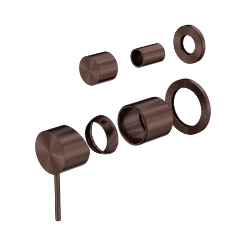 Nero Mecca Shower Mixer With Diverter Separate Back Plate Trim Kit Only Rome Bronze
