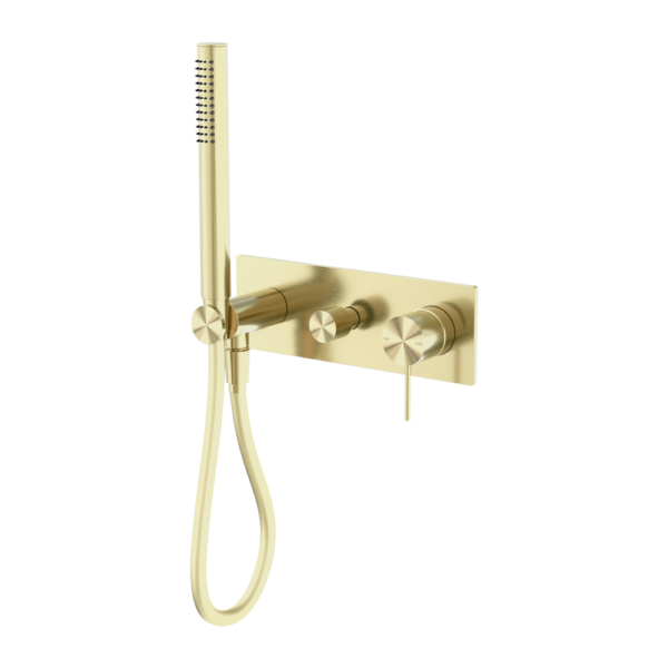 Nero Mecca Shower Mixer Diverter System Brushed Gold