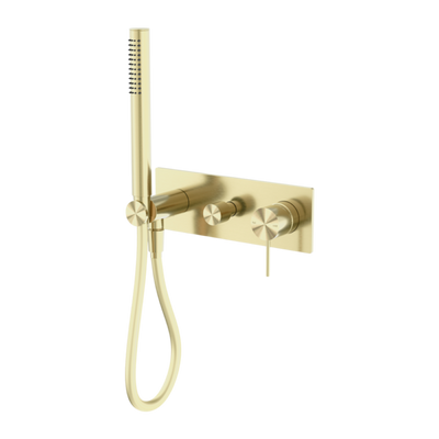 Nero Mecca Shower Mixer Diverter System Brushed Gold
