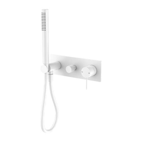 Nero Mecca Shower Mixer Diverter System Matte White