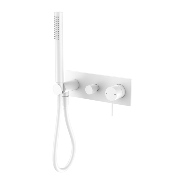 Nero Mecca Shower Mixer Diverter System Matte White