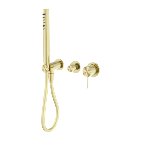 Nero Mecca Shower Mixer With Diverter System Brushed Gold