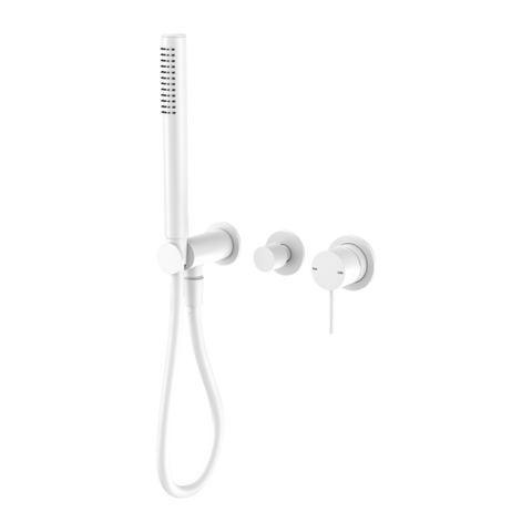 Nero Mecca Shower Mixer With Diverter System Matte White