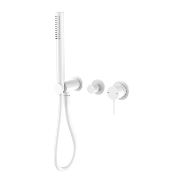 Nero Mecca Shower Mixer With Diverter System Matte White