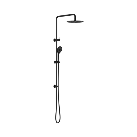 Nero Round Project Twin Shower Matte Black