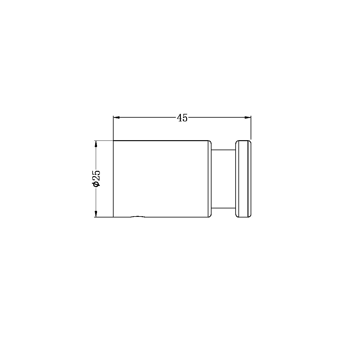 Nero New Mecca Robe Hook Matte Black