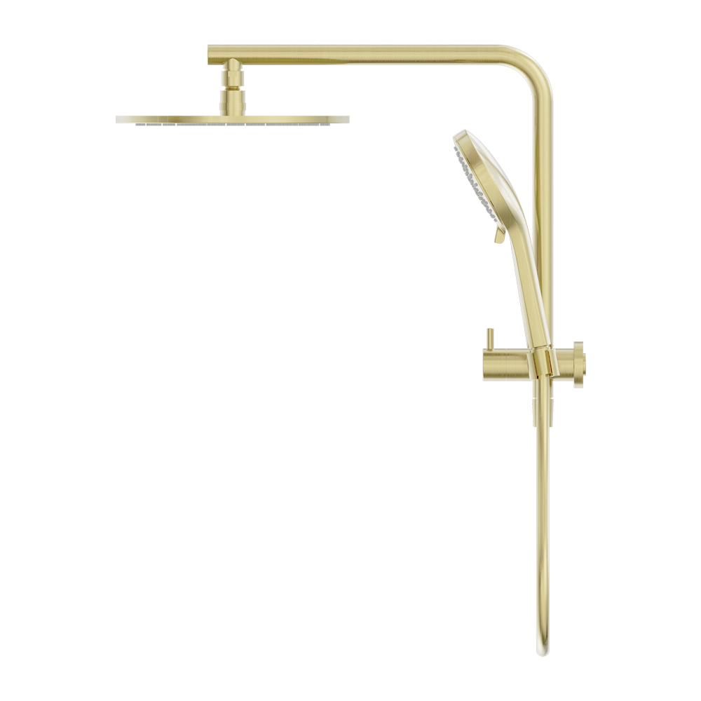 Nero Mecca 2 in 1 Twin Shower Brushed Gold