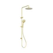 Nero Round Twin Shower Brushed Gold