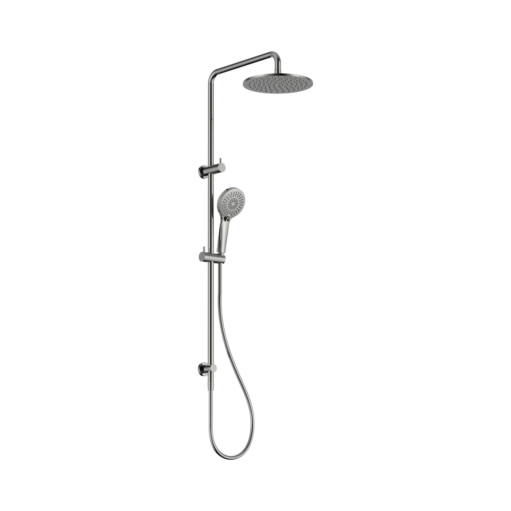 Nero Round Twin Shower Chrome