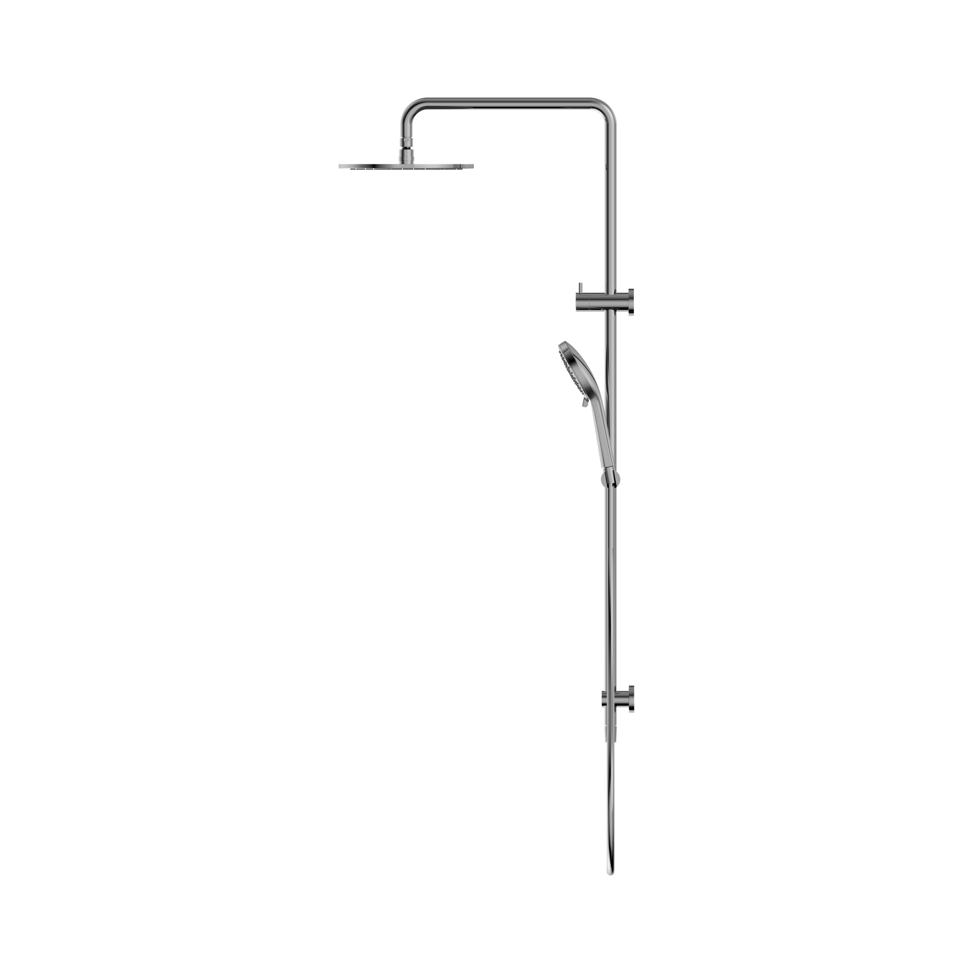 Nero Round Twin Shower Chrome