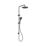 Nero Round Twin Shower Gun Metal