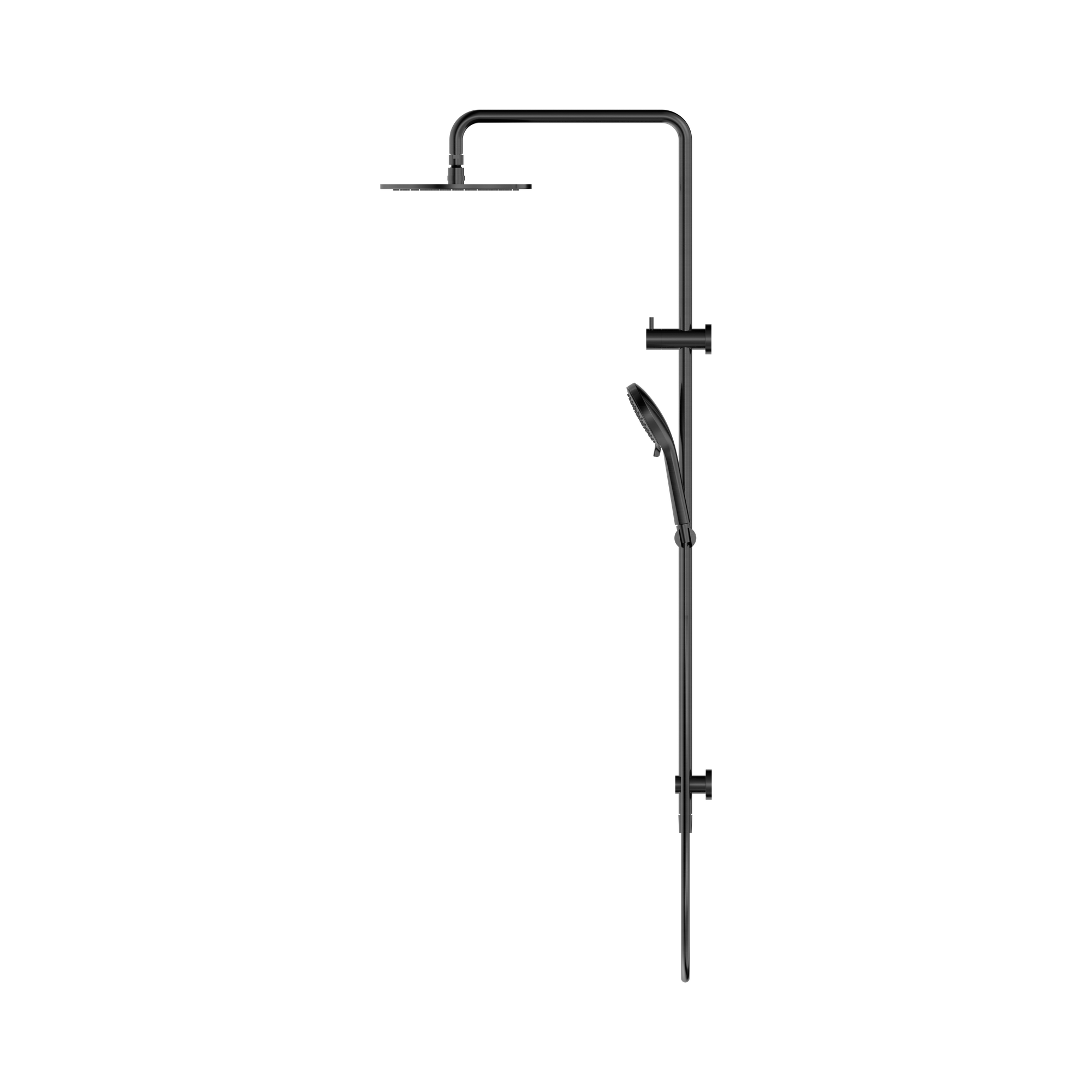 Nero Round Twin Shower Gun Metal
