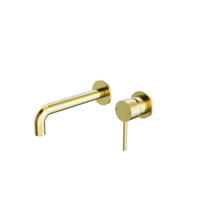 Nero Dolce Wall Basin/Bath Mixer Separate Back Plate - Brushed Gold