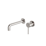 Dolce Wall Basin/Bath Mixer Separate Back Plate - Brushed Nickel