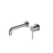 Nero Dolce Wall Basin/Bath Mixer Separate Back Plate - Chrome